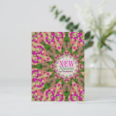 Farbenfrohe Wohnungen Neue Adresse Postkarte (Stehend Vorderseite)