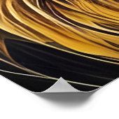 Farbenfrohe Wolf Howl Poster (Ecke)