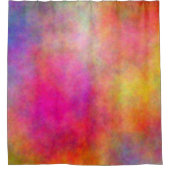 Farbenfrohe Wolken Abstrakt Duschvorhang (Vorderseite)