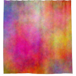 Farbenfrohe Wolken Abstrakt Duschvorhang