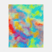 Farbenfrohe Wolken Fleecedecke (Vorderseite)