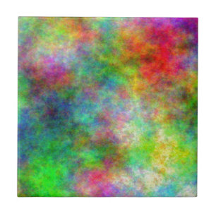 Farbenfrohe Wolken Fliese