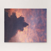 Farbenfrohe Wolken im Himmel bei Sonnenuntergang Puzzle (Horizontal)