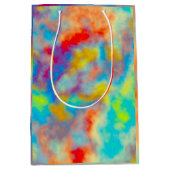 Farbenfrohe Wolken Mittlere Geschenktüte (Vorderseite)