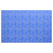 Farbenfrohe Wolken Regen Regenbogen Blaues Muster Stoff (Fat Quarter (45,7 x 55,9 cm))