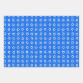 Farbenfrohe Wolken Regenbogen Ugly Hanukkah Sweate Geschenkpapier Set (Vorderseite 3)