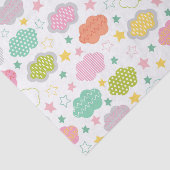 Farbenfrohe Wolken Seidenpapier (Ausschnitt)