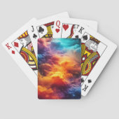 Farbenfrohe Wolken Spielkarten (Rückseite)