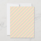 Farbenfrohe Woodland Animal Baby Dusche Einladung (Rückseite)