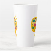 Farbenfrohe Word-Mama mit Gedankenblase Milchtasse (Vorderseite)