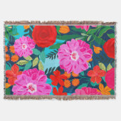 Farbenfrohe Wurfdecke, Farbblock Geschenkdecke Decke (Vorderseite)