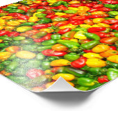 Farbenfrohe würzige Chili Fotodruck (Ecke)