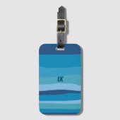 Farbenfrohe Wüste Gepäckanhänger (Vorderseite Vertikal)