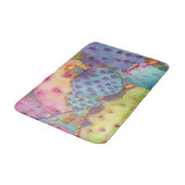 Farbenfrohe Wüstenkaktus Bath Mat 2 Größe Badematte (Schrägansicht)