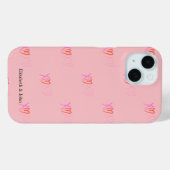 Farbenfrohe "XOXO" Herz Valentinstag Case-Mate iPhone Hülle (Rückseite (Horizontal))