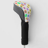 Farbenfrohe Y2K-Blume-Indie-Muster Golf Headcover (angewinkelt)