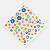 Farbenfrohe Y2K-Blume-Indie-Muster Serviette (Ecke)
