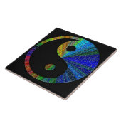 Farbenfrohe Yin and Yang Puzzle Fliese (Seite)