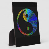 Farbenfrohe Yin and Yang Puzzle Fotoplatte (Seite)