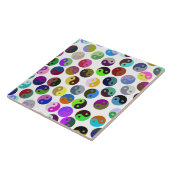 Farbenfrohe Ying Yang Pattern Fliese (Seite)