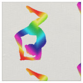Farbenfrohe Yoga Art Stoff (Nahaufnahme)