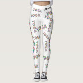 Farbenfrohe Yoga Women's Workout Wandern Leggings (Vorderseite)