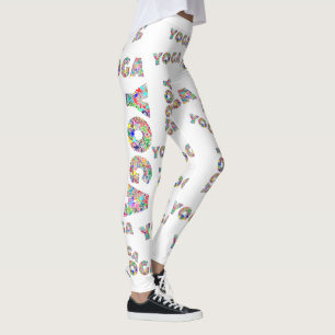 Farbenfrohe Yoga Workout-Leggings Leggings