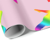 Farbenfrohe Yogaposition Geschenkpapier (Rolleneckpunkt)