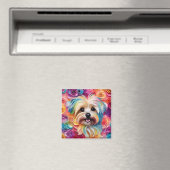 Farbenfrohe Yorkie Magnet zu Brighen (In Situ (Geschirrspüler))