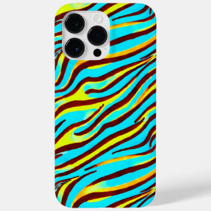 Farbenfrohe Zebra-Druckleiste Abstraktes Muster Case-Mate iPhone 14 Pro Max Hülle