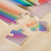 Farbenfrohe Zebra mit Regenbogenfarben, Zebra Puzzle (Seite)