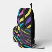 Farbenfrohe Zebra Muster Bedruckter Rucksack (Rechts)