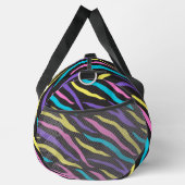Farbenfrohe Zebra Streifen Muster Duffle Bag (Rechts)