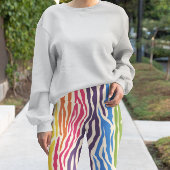 Farbenfrohe Zebra-Wildtiermuster Leggings