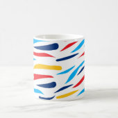Farbenfrohe Zebrastreifen Kaffeetasse (Mittel)