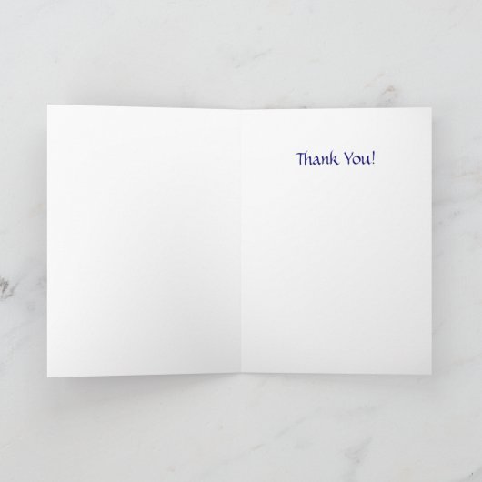 Farbenfrohe Zeilen des Dankes Worte lustig Dankeskarte (Innenseite)