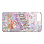Farbenfrohe Zeit zum Trinken Champagner iPhone 7 P Case-Mate iPhone Hülle (Rückseite (Horizontal))