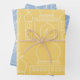 Farbenfrohe, zeitgemäße Geschenkwrake Geschenkpapier Set
