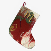 Farbenfrohe, zeitgenössisch lackierte Abstrakte Mo Großer Weihnachtsstrumpf (Vorderansicht (hängend))