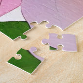 Farbenfrohe zeitgenössische Blume Puzzle (Seite)