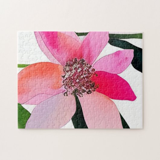 Farbenfrohe zeitgenössische Blume Puzzle (Horizontal)