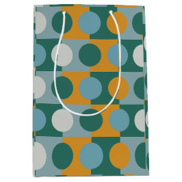 Farbenfrohe zeitgenössische Geometrie Mittlere Geschenktüte