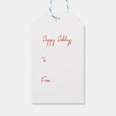 Farbenfrohe zeitgenössische Ornamente - Geschenk T Geschenkanhänger (Rückseite)