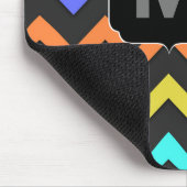 Farbenfrohe Zickzack Coole Summer Fun Muster Monog Mousepad (Ecke)