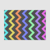 Farbenfrohe Zickzack lebendige Coole Sommerkulisse Seidenpapier (Vorderseite)