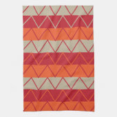 Farbenfrohe Zickzack Streifenmuster Geschirrtuch (Vertikal)