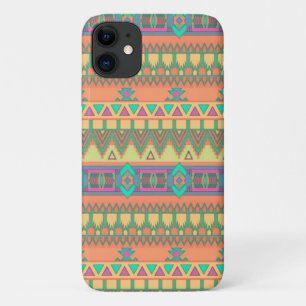 Farbenfrohe Zickzack Zig Zag Tribal Aztec Ikat Mus Case-Mate iPhone Hülle