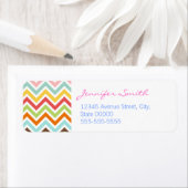 Farbenfrohe Zickzack Zigzag Streifen Muster (Insitu)