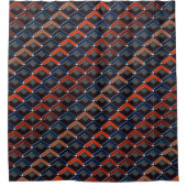 Farbenfrohe Zickzag Duschvorhang (Vorderseite)