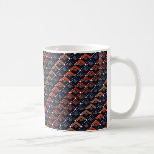 Farbenfrohe Zickzag Kaffeetasse (Rechts)